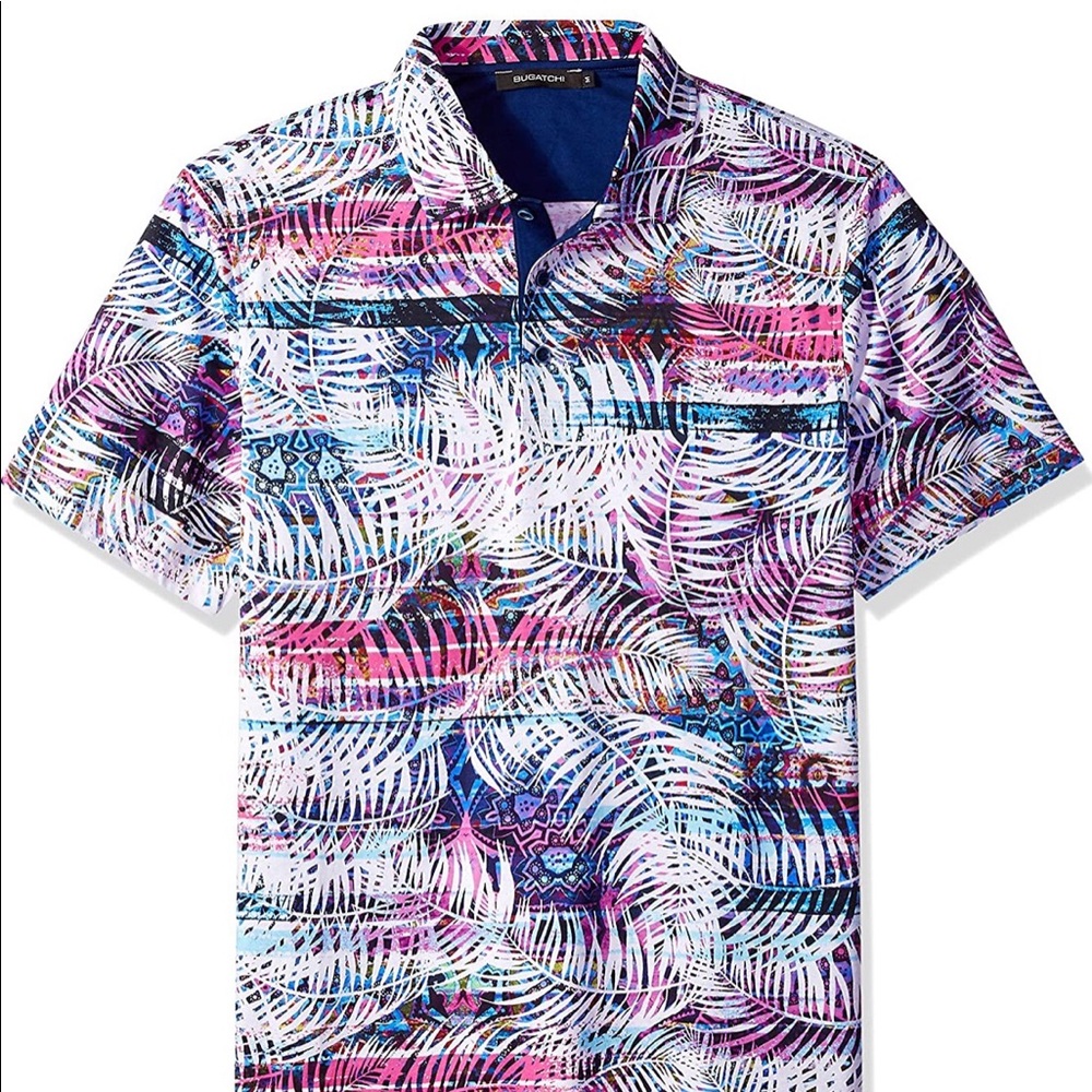 BRAND NEW IN PACKAGE BUGATCHI BUTTON DOWN SHIRT!